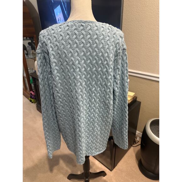 Women’s Liz Claiborne Textured Blue Sweater. Size 2XL. NWT! - Picture 3 of 4